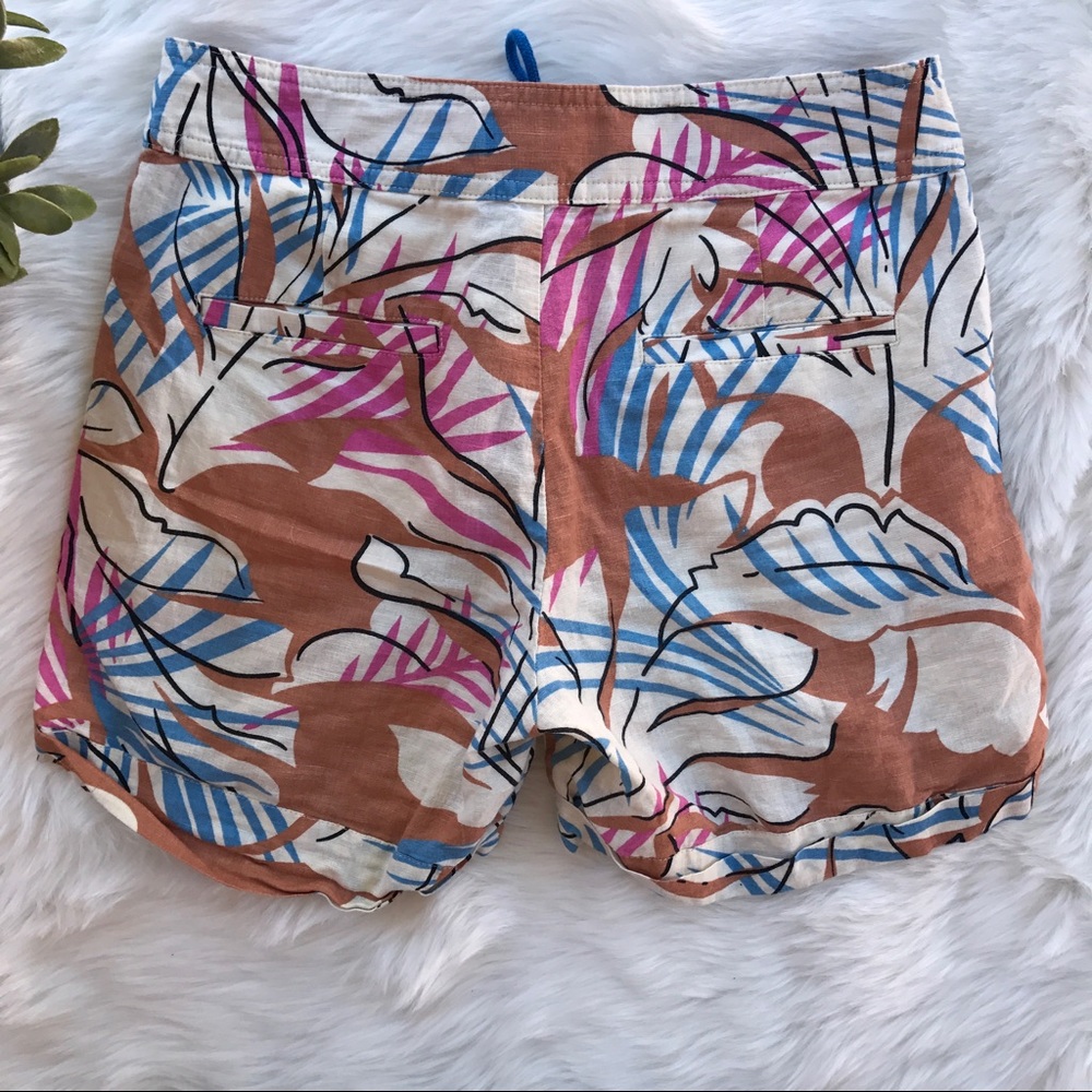 J. Crew}• desert oasis linen floral boardshorts - Picture 8 of 8